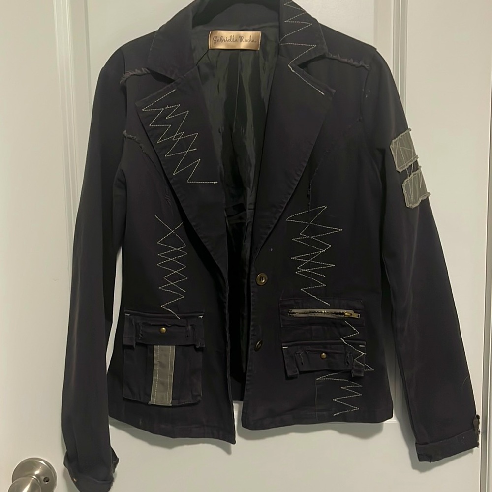 Gabriella Rocha Womens Jacket Black Size Small